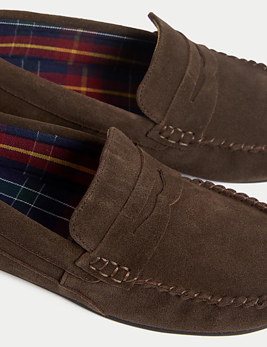 Suede Slippers with Freshfeet™