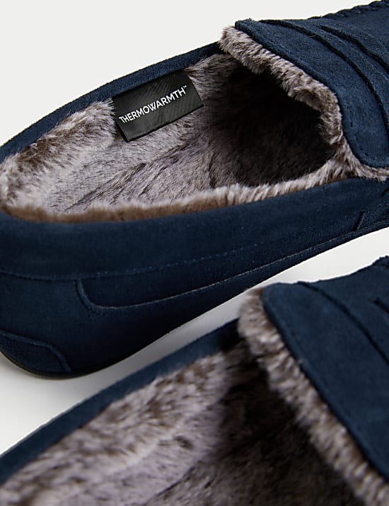 Suede Slippers with Freshfeet™