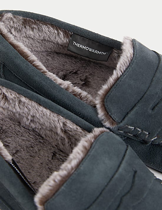 Suede Slippers with Freshfeet&trade;