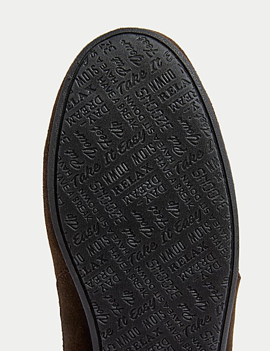 Wildlederpantoffeln mit Freshfeet™