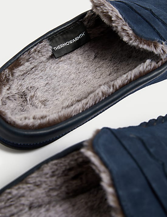 Mokassin-Slipper aus Wildleder