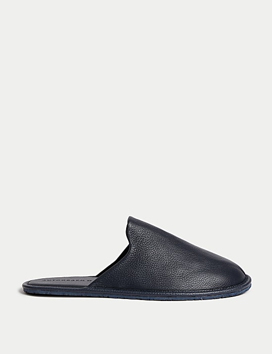 Leather Mule Slippers with Freshfeet&trade;