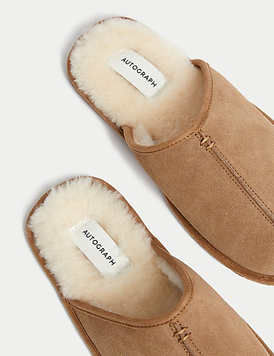 Suede Mule Slippers with Freshfeet&trade;