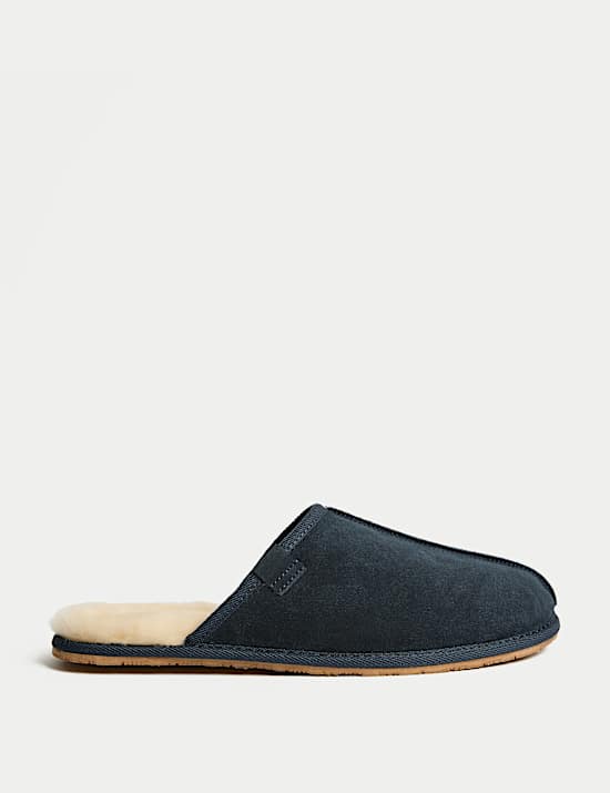 Suede Mule Slippers with Freshfeet™