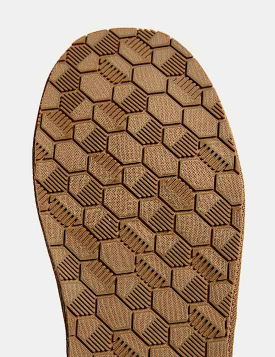 Mokassin-Slipper aus Wildleder mit Freshfeet™