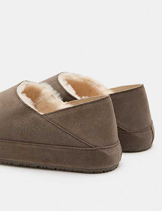 Suede Mule Slippers with Freshfeet&trade;