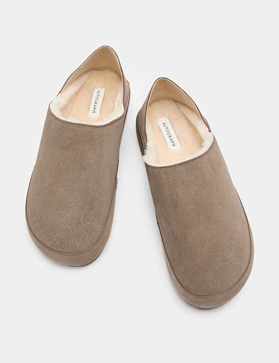 Suede Mule Slippers with Freshfeet&trade;