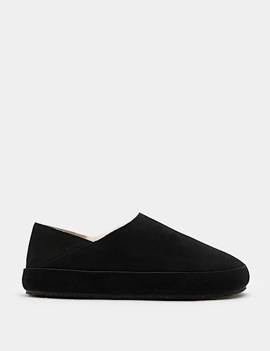 Suede Mule Slippers with Freshfeet&trade;