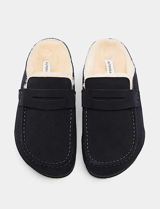 Suede Mule Slippers with Freshfeet&trade;