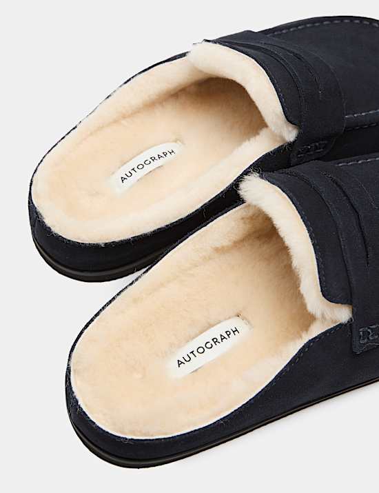 Suede Mule Slippers with Freshfeet&trade;