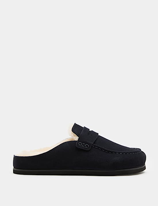 Suede Mule Slippers with Freshfeet&trade;