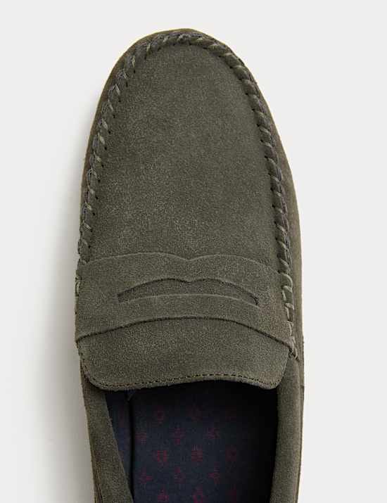 Suede Moccasin Slippers with Freshfeet™
