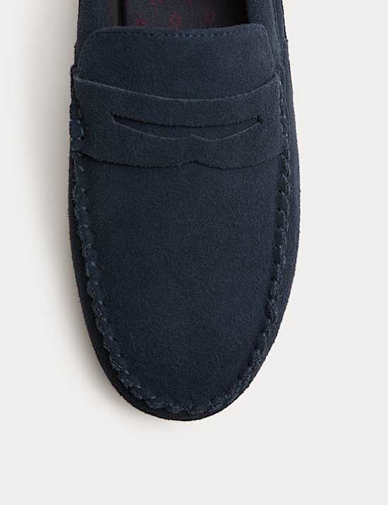 Chaussons style mocassins en daim, dotés de la technologie Freshfeet™