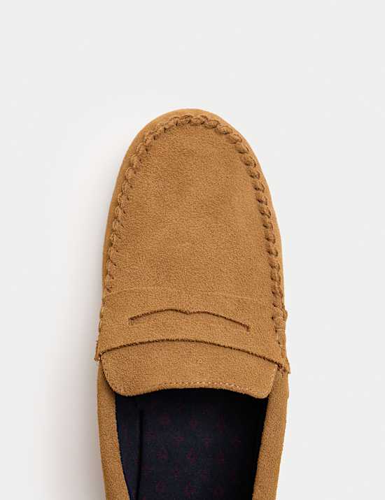 Suede Moccasin Slippers with Freshfeet™