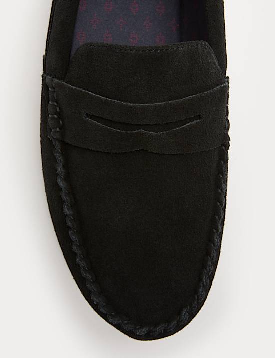 Suede Moccasin Slippers with Freshfeet&trade;