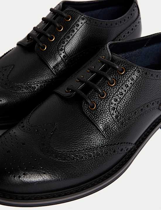 Wide Fit Leather Brogues