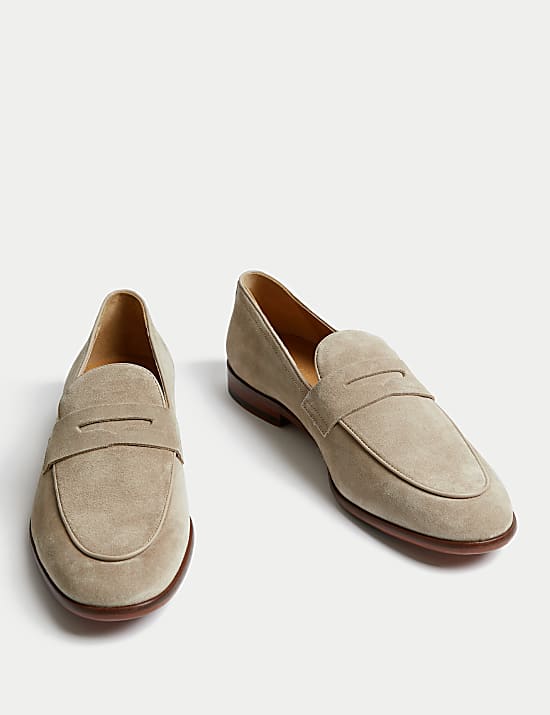 Suede Slip-On Loafers