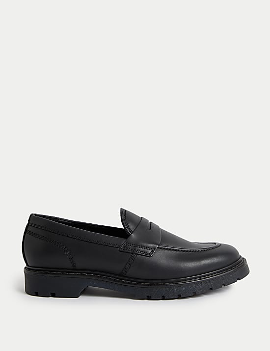 Leder-Slipper