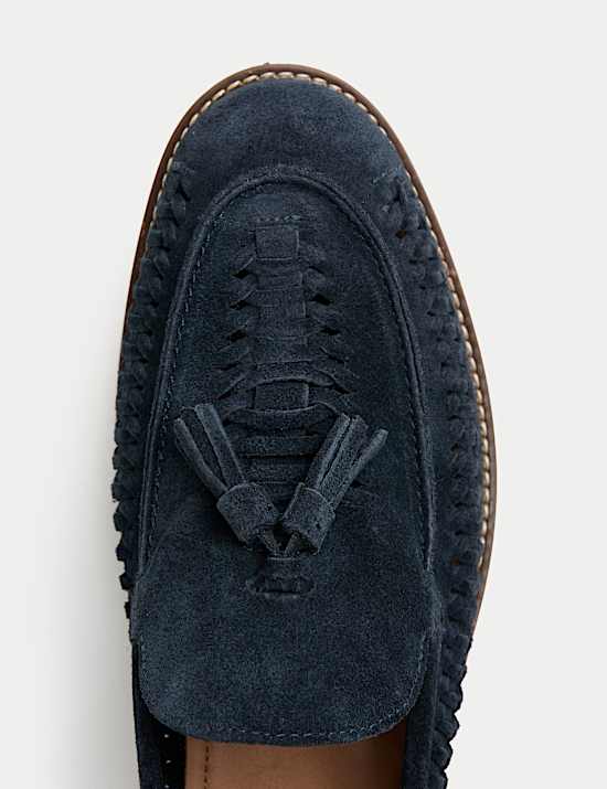 Suede Slip On Loafers