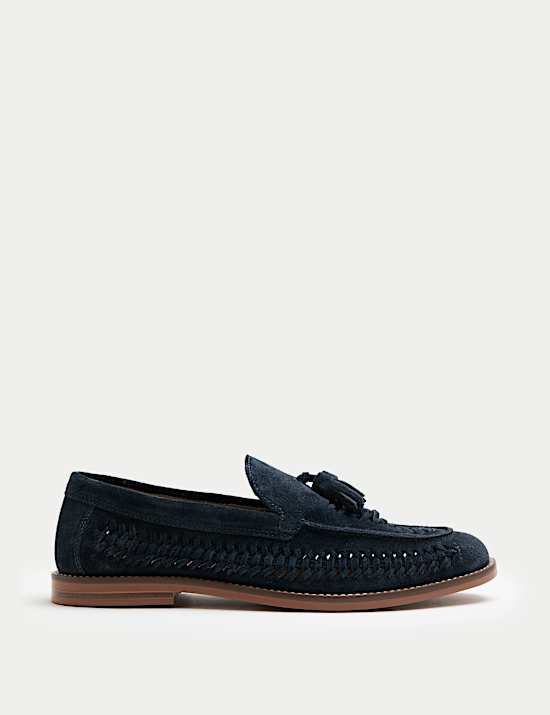 Suede Slip On Loafers