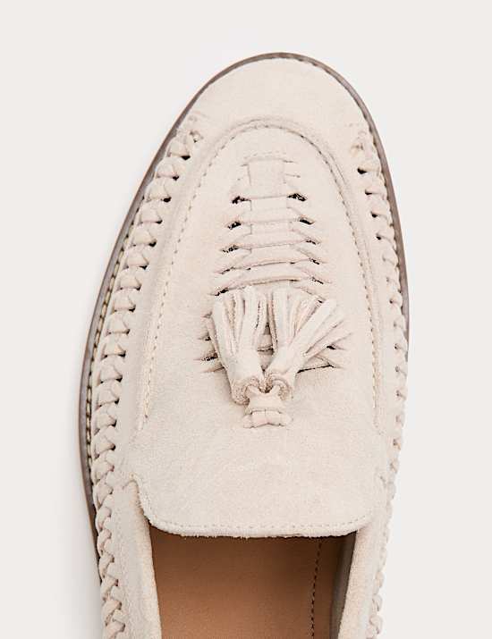 Suede Slip On Loafers