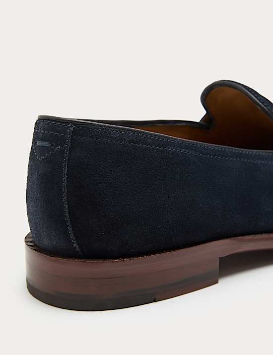 Suede Saddle Loafers