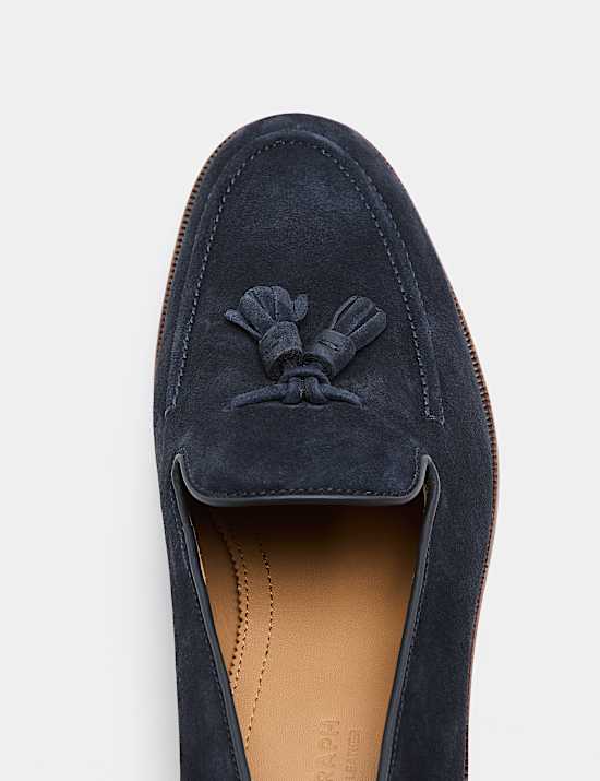 Suede Tassel Loafers
