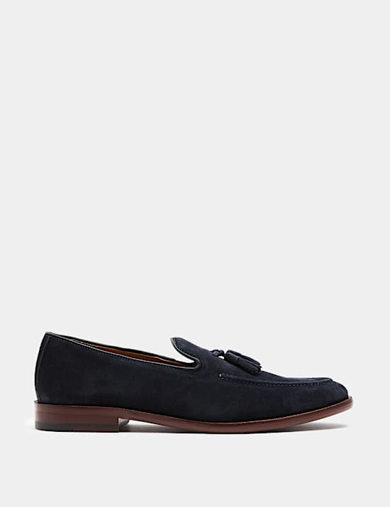 Suede Tassel Loafers