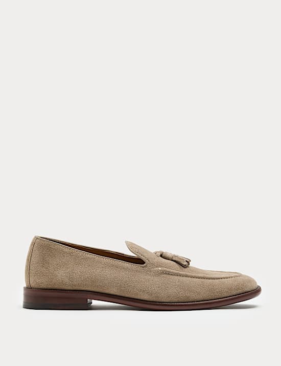Suede Tassel Loafers