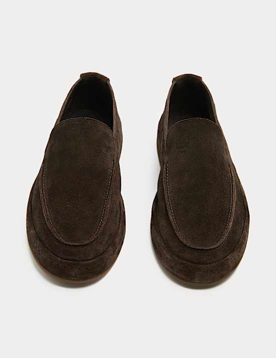 Mocassins &agrave; enfiler en daim