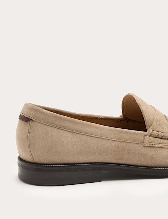 Suede Penny Loafers