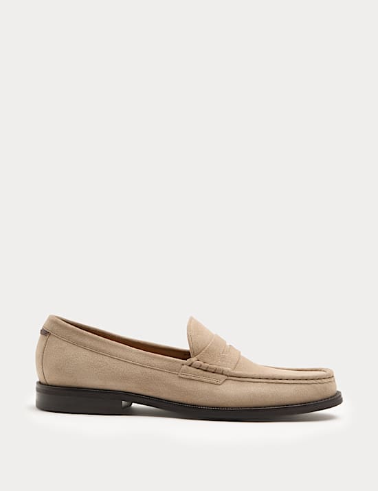 Suede Penny Loafers