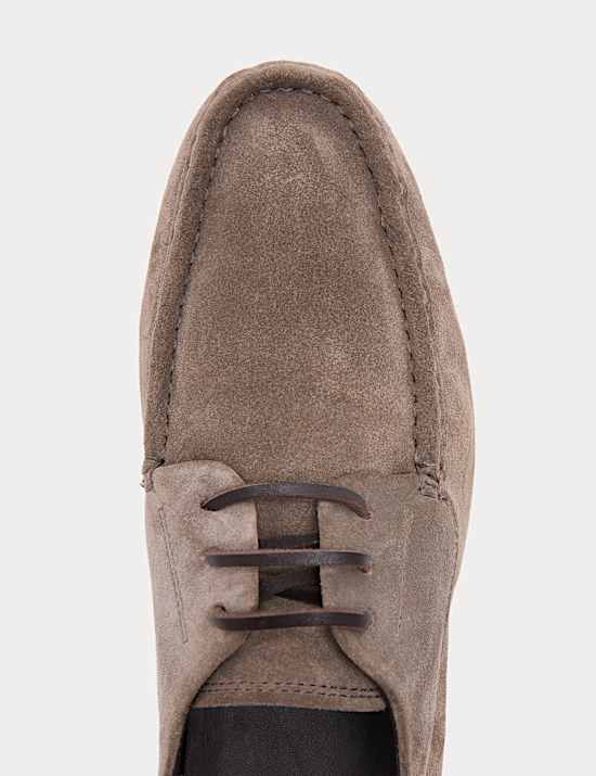 Autograph Suede Lace Up Driver Loafers