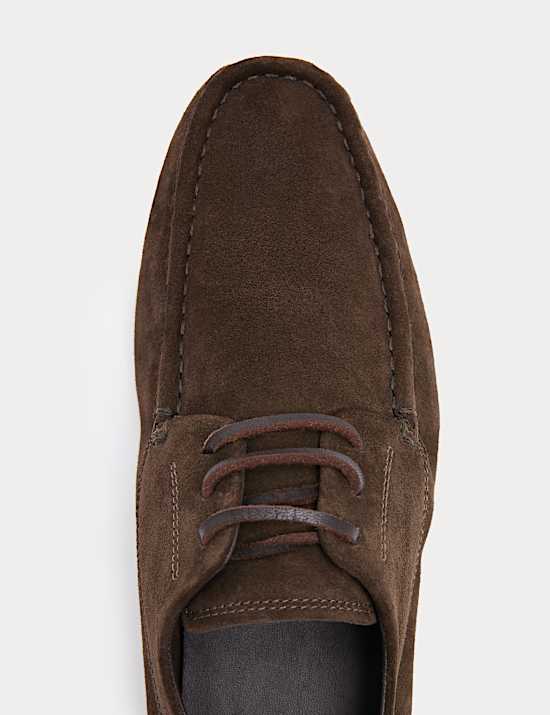 Autograph Suede Lace Up Driver Loafers