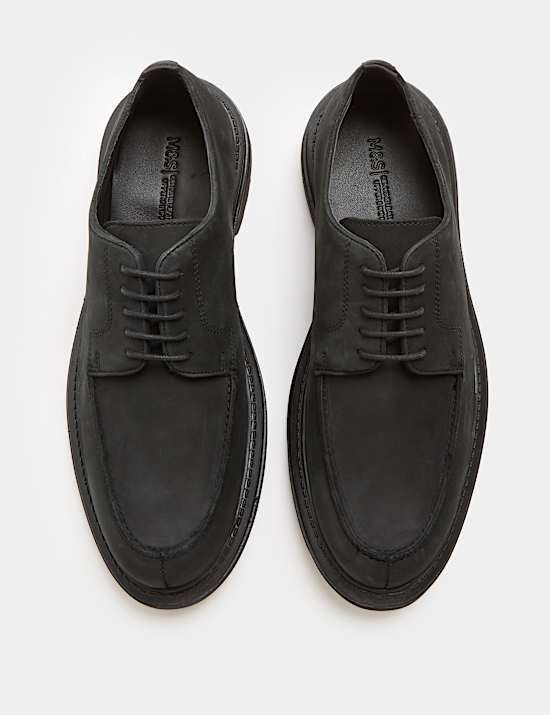 Nubuck Apron Derby Shoes