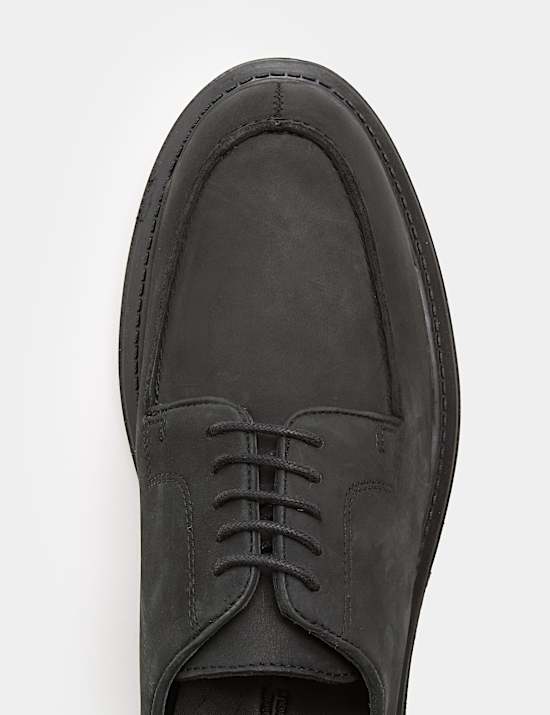 Nubuck Apron Derby Shoes