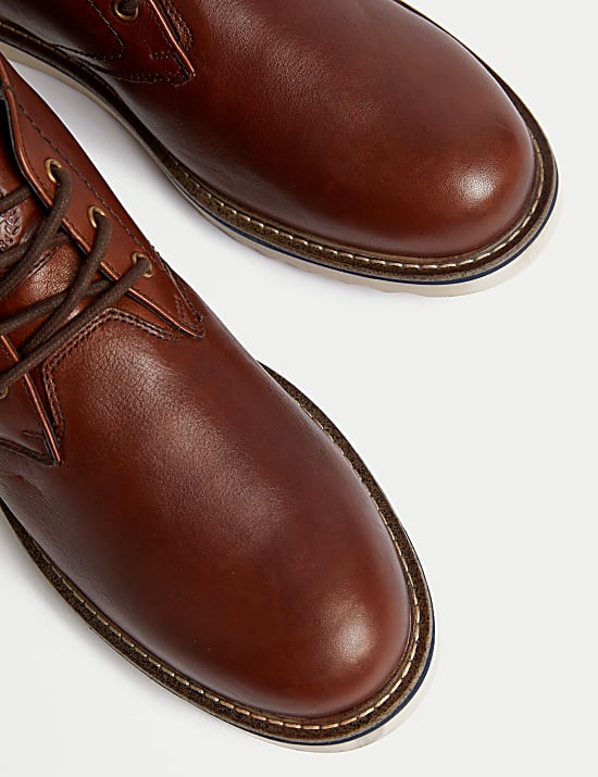 Chukka-Stiefel aus Leder