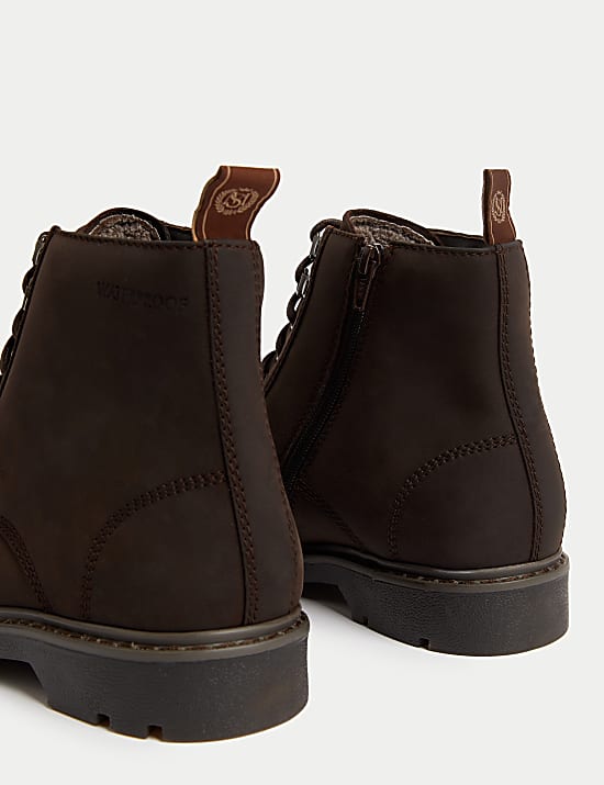 Wasserabweisende Nubuk-Schn&uuml;rstiefel