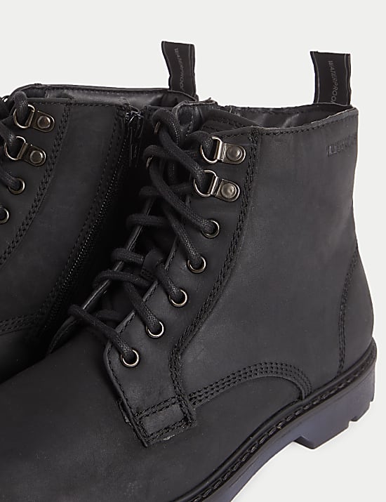Waterproof  Nubuck Lace Up Boots