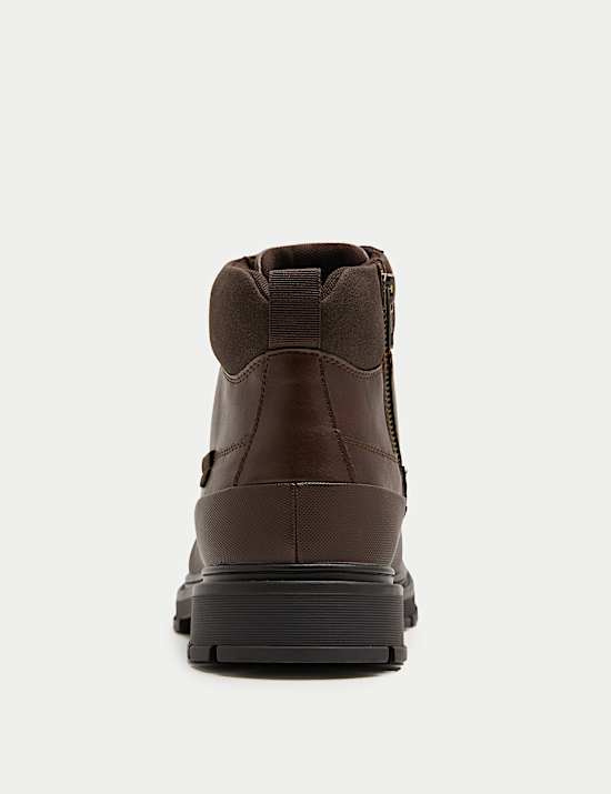Side Zip Military Boots