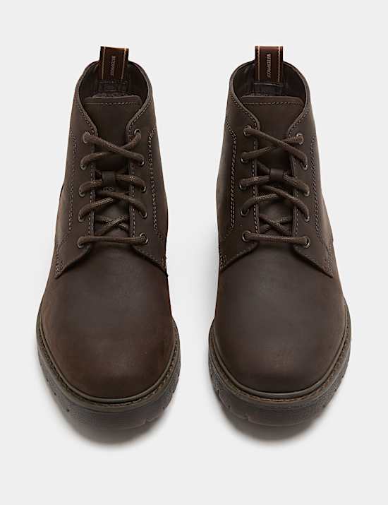 Waterproof Nubuck Lace Up Boots