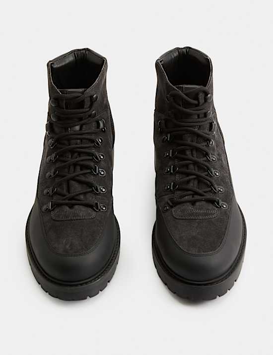 Suede Hiker Boots