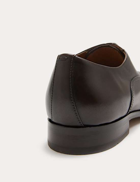 Wide Fit Leather Oxford Shoes