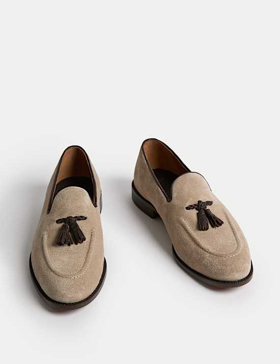 Suede Tassel Loafers