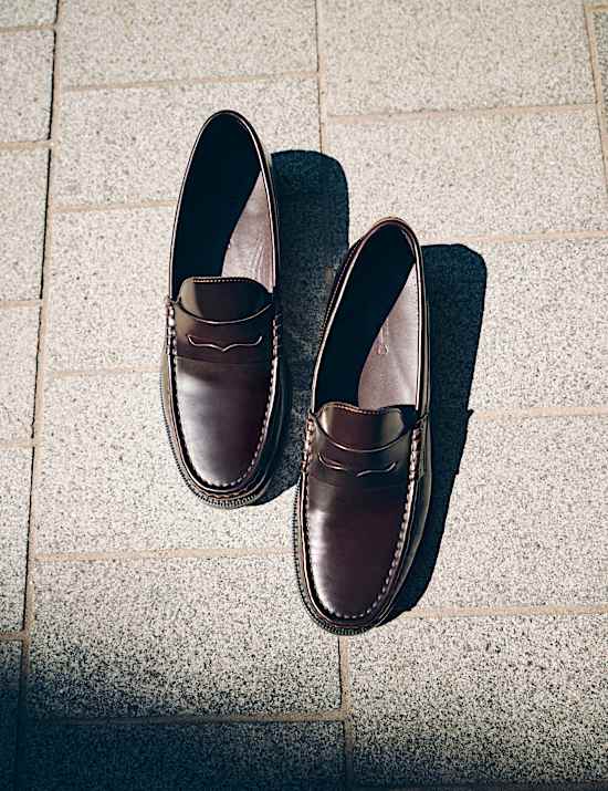 Leather Penny Loafers