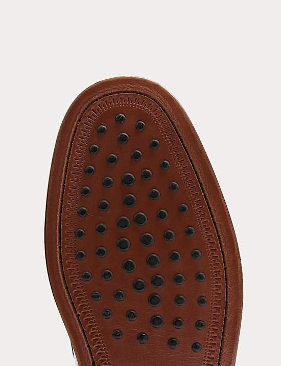 Leather Fringed Loafers