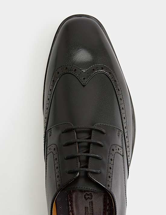 Wide Fit Leather Derby Shoes