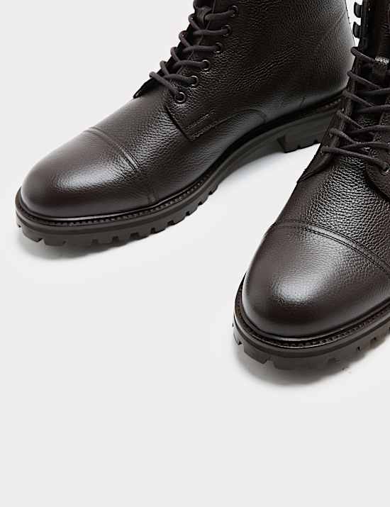 Autograph Leather Toe Cap Tumbled Boot