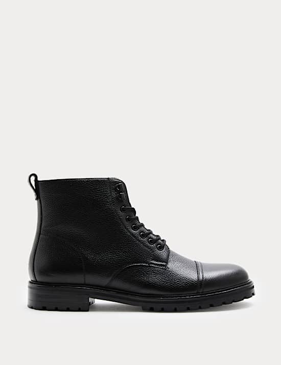 Autograph Leather Toe Cap Tumbled Boot