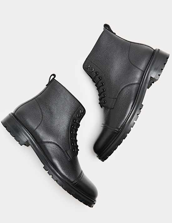 Autograph Leather Toe Cap Tumbled Boot